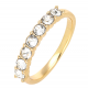 PIERŚCIONEK POZŁACANY 3 MM CRYSTAL XUPING 69710