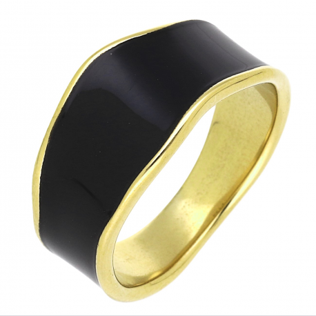 PIERŚCIONEK POZŁACANY 10 MM S. STEEL TTM XUPING 69727