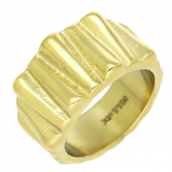 PIERŚCIONEK POZŁACANY 12 MM S. STEEL TTM XUPING 69752