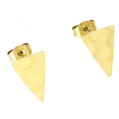 KOLCZYKI POZŁACANE 13/9 MM S. STEEL TTM XUPING 69833