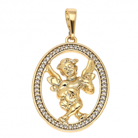 ZAWIESZKA POZŁACANA 34/19 MM ANIOŁ MIŁOŚCI XUPING 69918