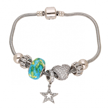 BRANSOLETKA PLATYNOWANA 19,5 CM CHARMS STYLE XUPING 69953