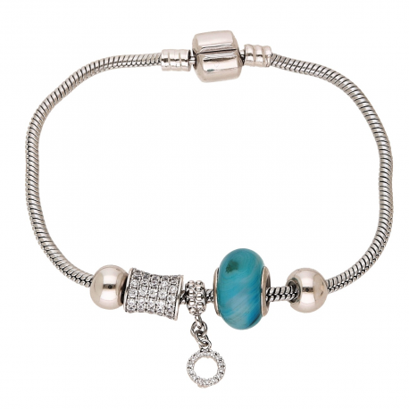 BRANSOLETKA PLATYNOWANA 19,5 CM CHARMS STYLE XUPING 69957