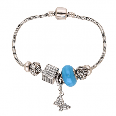 BRANSOLETKA PLATYNOWANA 19,5 CM CHARMS STYLE XUPING 69959