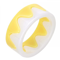 PIERŚCIONEK CERAMICZNY 8 MM DWUCZĘŚCIOWY S. STEEL TTM XUPING 70109