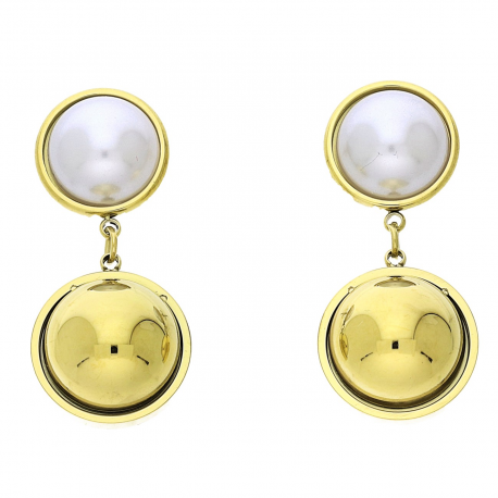 KOLCZYKI POZŁACANE 31/14 MM S. STEEL TTM XUPING 70226