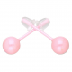 KOLCZYKI CERAMIC PINK 6 MM S. STEEL TTM XUPING 70260 KOL