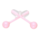 KOLCZYKI CERAMIC PINK 4 MM S. STEEL TTM XUPING 70261 KOL