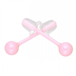 KOLCZYKI CERAMIC PINK 4 MM S. STEEL TTM XUPING 70261 KOL