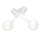 KOLCZYKI CERAMIC WHITE 6 MM S. STEEL TTM XUPING 70262 KOL