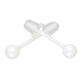 KOLCZYKI CERAMIC WHITE 4 MM S. STEEL TTM XUPING 70263 KOL