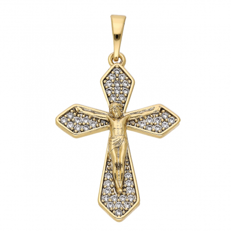 ZAWIESZKA POZŁACANA 38/22 MM KRZYŻYK XUPING 70287