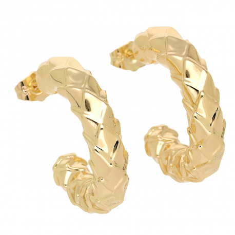 KOLCZYKI POZŁACANE 31/7 MM KOŁA DMUCHANE XUPING 70383