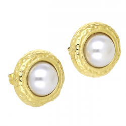 KOLCZYKI POZŁACANE 15 MM S. STEEL TTM XUPING 70681