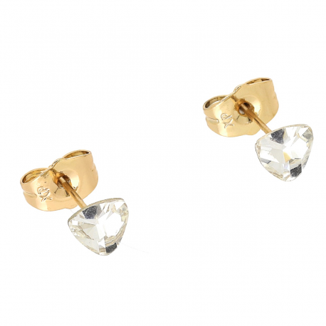 KOLCZYKI POZŁACANE 6 MM CRYSTAL XUPING 70733