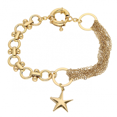 BRANSOLETKA POZŁACANA 17,5 CM SAMO ZŁOTO XUPING 70748