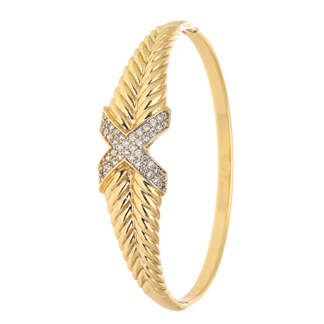 BRANSOLETKA POZŁACANA 60/15 MM LUXURY BANGLE XUPING 70761