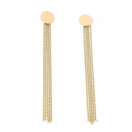 KOLCZYKI POZŁACANE 98/12 MM ZŁOTE CHWOSTY XUPING 70779