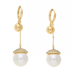 KOLCZYKI POZŁACANE 53/14 MM LUXURY XUPING 70855