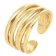 PIERŚCIONEK POZŁACANY 7US 11 MM SAMO ZŁOTO XUPING 70883