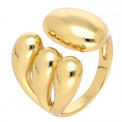 PIERŚCIONEK POZŁACANY 7US 19 MM SAMO ZŁOTO XUPING 70885