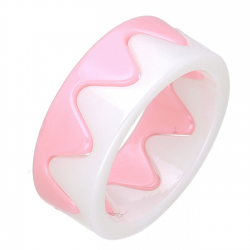 PIERŚCIONEK CERAMICZNY 8 MM S. STEEL TTM XUPING 70923