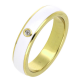 PIERŚCIONEK POZŁACANY EMALIA 5 MM S. STEEL TTM XUPING 70920