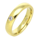 PIERŚCIONEK POZŁACANY 4 MM S. STEEL TTM XUPING 70898