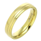 PIERŚCIONEK POZŁACANY 4 MM S. STEEL TTM XUPING 70894
