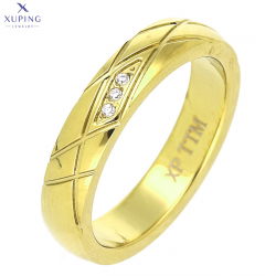 PIERŚCIONEK POZŁACANY 4 MM S. STEEL TTM XUPING 71307