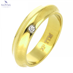PIERŚCIONEK POZŁACANY 5 MM S. STEEL TTM XUPING 71309