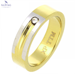 PIERŚCIONEK POZŁACANY 5 MM S. STEEL TTM XUPING 71311
