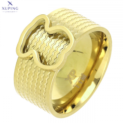 PIERŚCIONEK POZŁACANY 11 MM S. STEEL TTM XUPING 71319