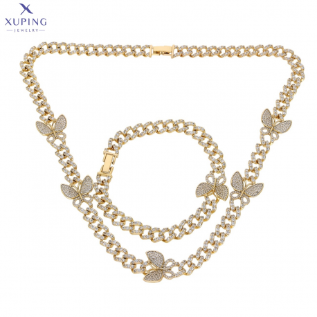 KOMPLET POZŁACANY LUXURY XUPING 71509