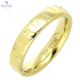 PIERŚCIONEK POZŁACANY 4 MM S. STEEL TTM XUPING 71572