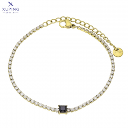 BRANSOLETKA POZŁACANA 17+5 CM S. STEEL TTM XUPING 71741