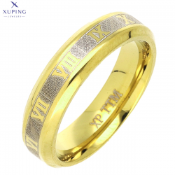 PIERŚCIONEK POZŁACANY 5 MM S. STEEL TTM XUPING 71874