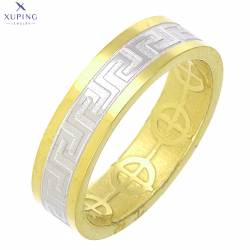 PIERŚCIONEK POZŁACANY 5 MM S. STEEL TTM XUPING 71875