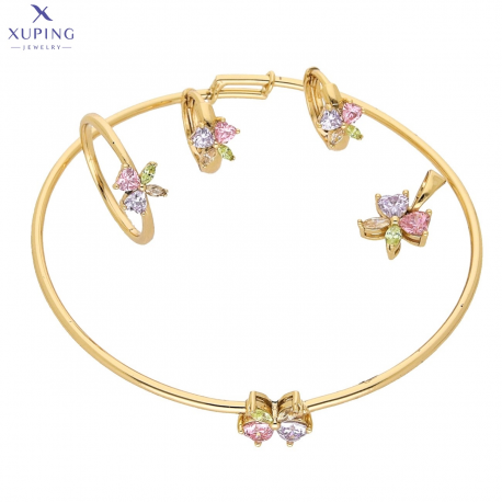 KOMPLET POZŁACANY DLA DZIEWCZYNKI XUPING 71902