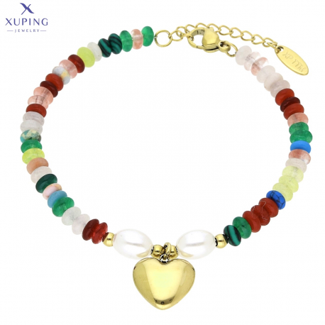 BRANSOLETKA POZŁACANA 16,5+3 CM S. STEEL TTM XUPING 72001