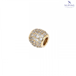 ZAWIESZKA POZŁACANA 9/8 MM BRYLANTOWY CHARMS XUPING 72157