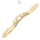 BRANSOLETKA POZŁACANA 18,5 CM 12 MM ELEGANCE XUPING 72172