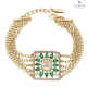 BRANSOLETKA POZŁACANA 18+3 CM 28 MM LUXURY XUPING 72491