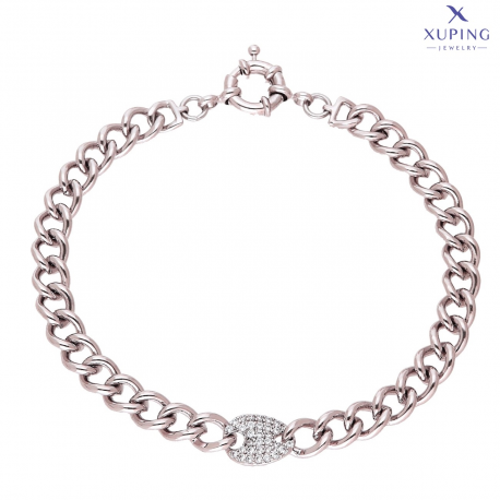 BRANSOLETKA PLATYNOWANA 20 CM 9 MM ELEGANCE XUPING 72510