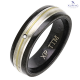 PIERŚCIONEK POZŁACANY 6 MM S. STEEL TTM XUPING 72619
