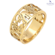 PIERŚCIONEK POZŁACANY 9 MM SAME DOBRE ZNAKI XUPING 72613