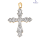 ZAWIESZKA ZŁOCONA 41/28 MM BRYLANTOWY KRZYŻ XUPING 72673