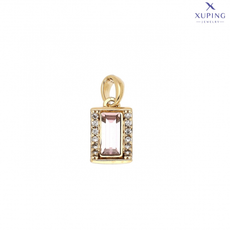 ZAWIESZKA POZŁACANA 16/7 MM BRYLANTOWA XUPING 72681