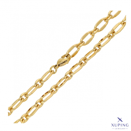 ŁAŃCUSZEK POZŁACANY 50 CM 5,7 MM OZDOBNY XUPING 72858
