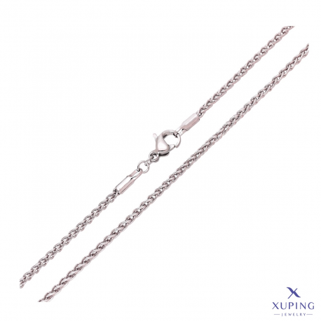 ŁAŃCUSZEK PLATYNOWANY 45 CM 1,9 MM KŁOS XUPING 72877